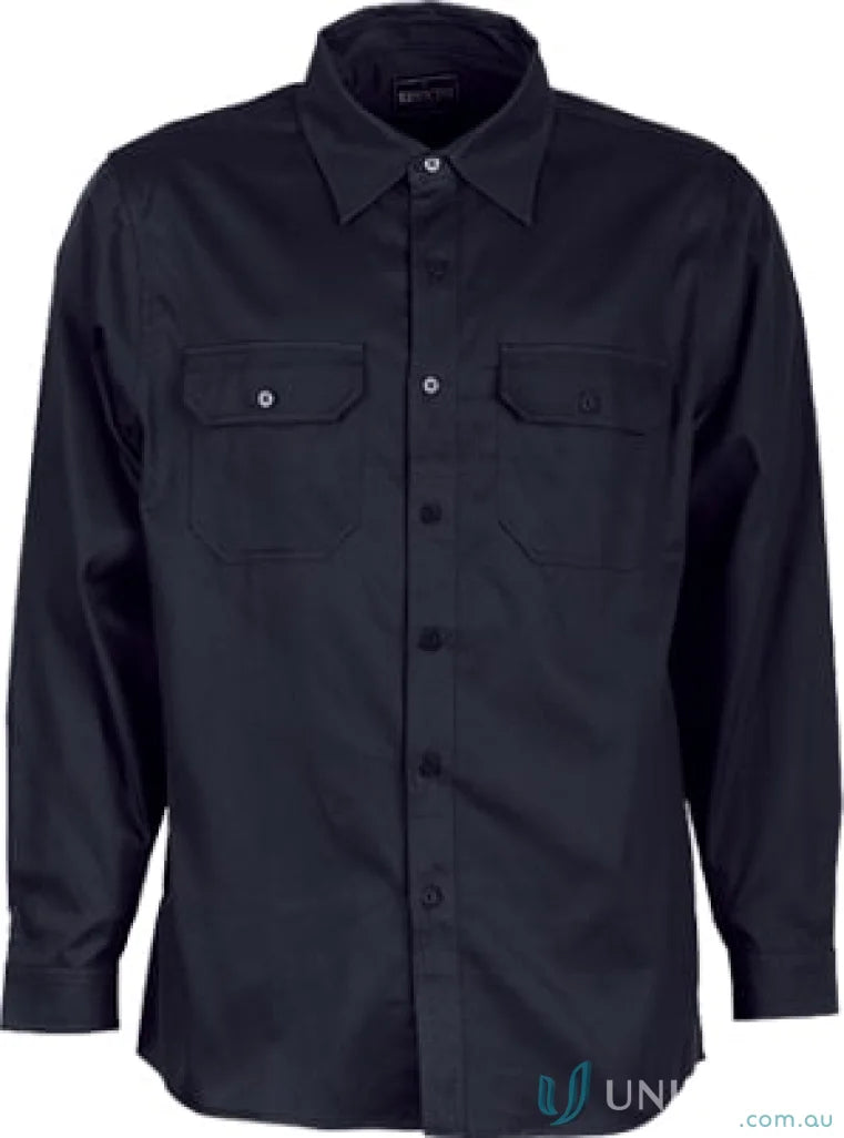 Bocini WS0680 Cotton Drill Work LS Shirt