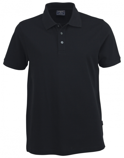 Stencil 7015 Cotton Traverse Polo in Black