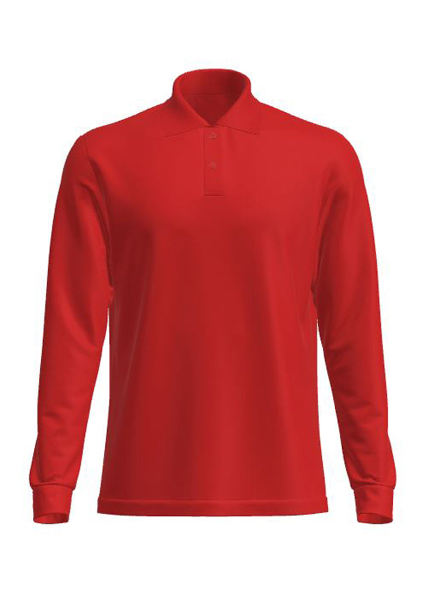 Bocini Long Sleeve Polo CP2104 - Red