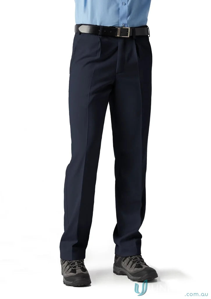 Navy blue Detroit Pant from Biz Collection Mens B S10110R perfect for office wear
