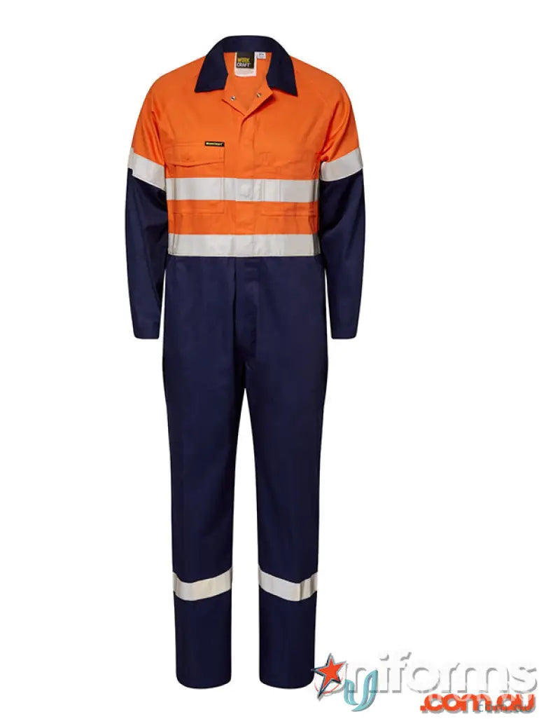 Eilbeck Cranes WC3070-OrangeNavy EILBECK Light Weight Taped Coveralls front product image