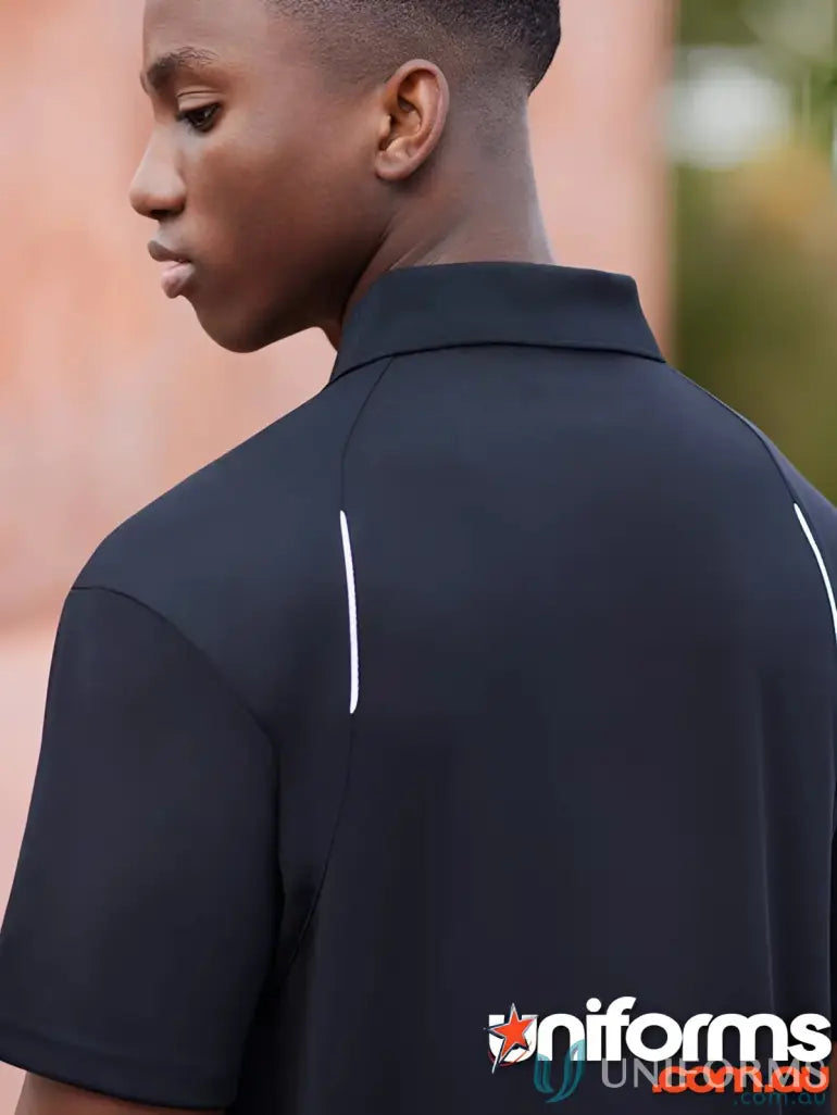 Black polo shirt from EILBECK SS Polo, perfect for uniforms or workwear