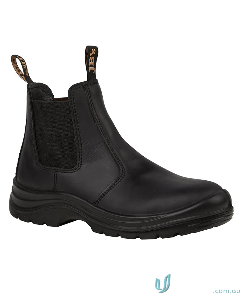 JBs 9E1-BLACK Elastic Sided Safety Boot BLACK front product image