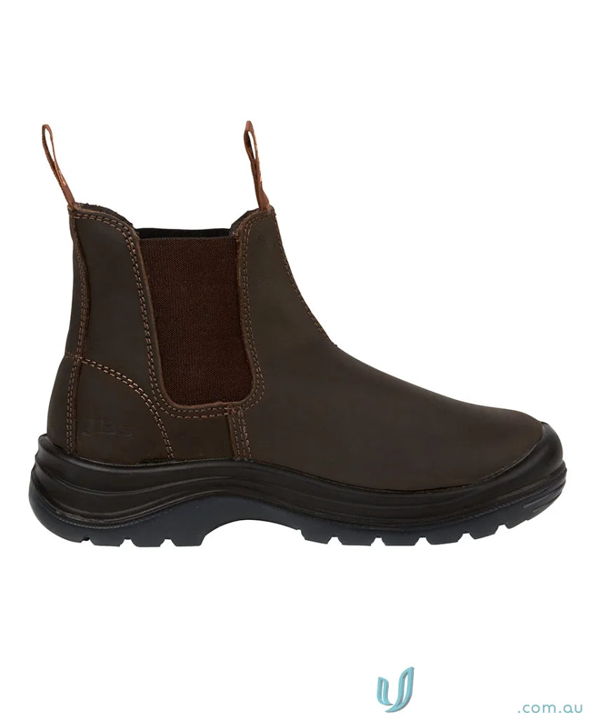 JBs 9E1-CLARET Elastic Sided Safety Boot CLARET