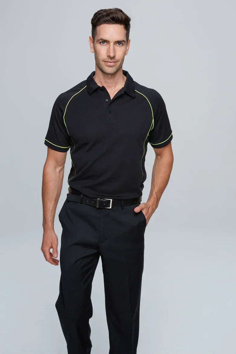 Aussie Pacific 1310 Endeavour Polo in Black/Green front product image