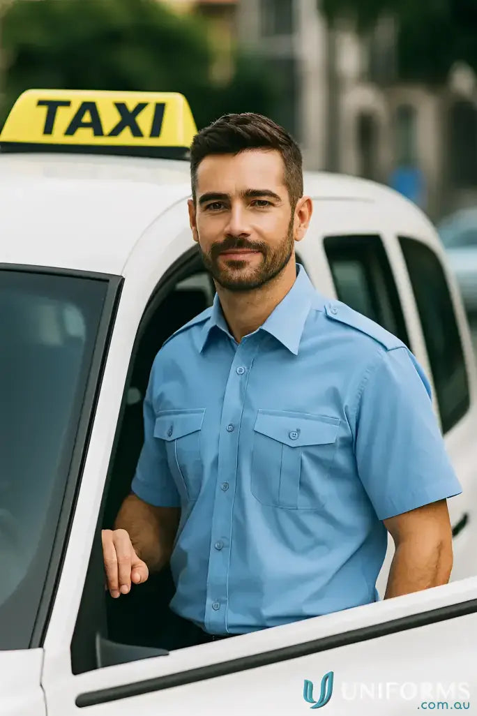 JBs 6ES Epaulette SS Shirt in Blue front product image