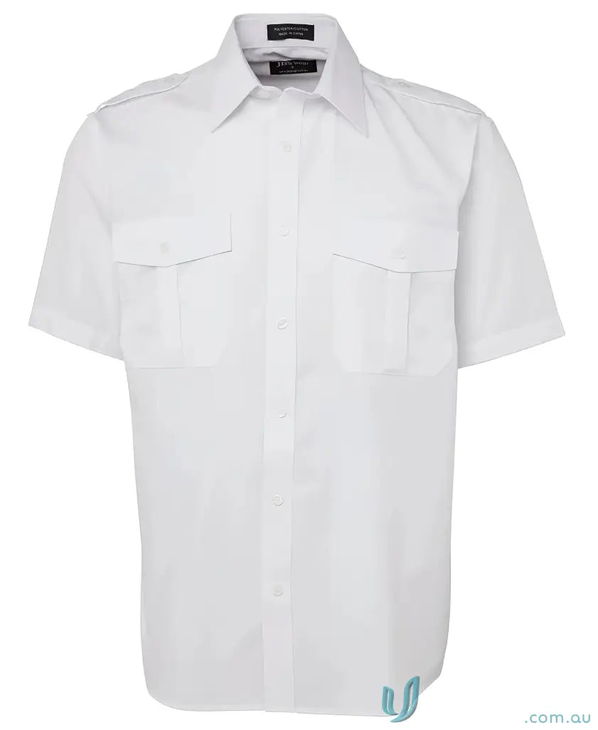 JBs 6ES Epaulette SS Shirt in White