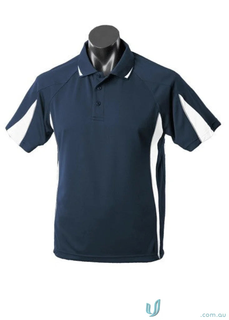 Aussie Pacific 1304 Eureka Polo in Navy/White