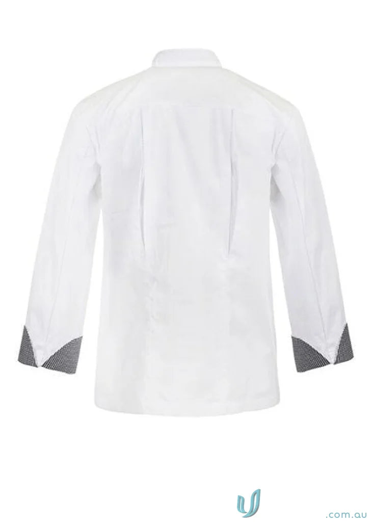 WorkCraft CJ044 Executive Chef Jacket Vent L/S