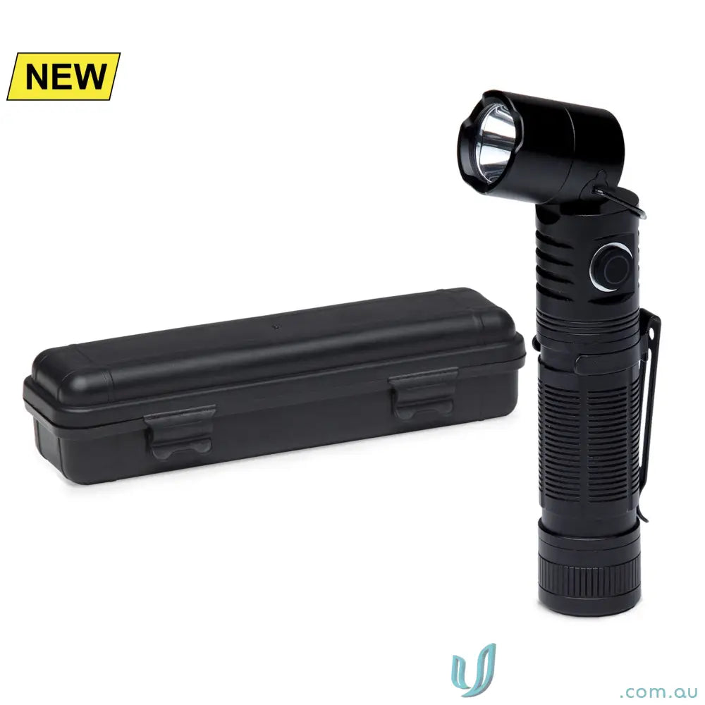 branding flashlight IGFLT FlexLight Tiltable Rechargeable Torch with Magnetic Base and Case
