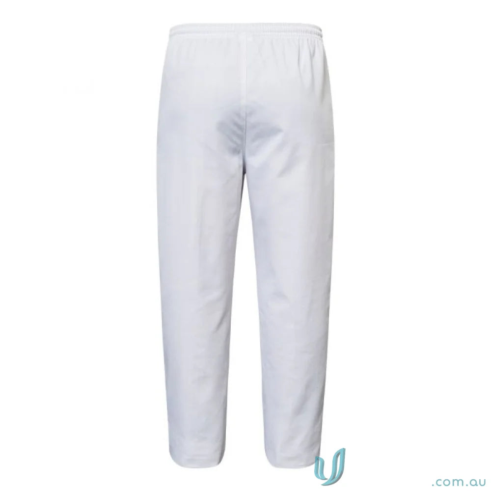 WorkCraft WP3019 Food Industry Elastic Drawstring White Pant in white