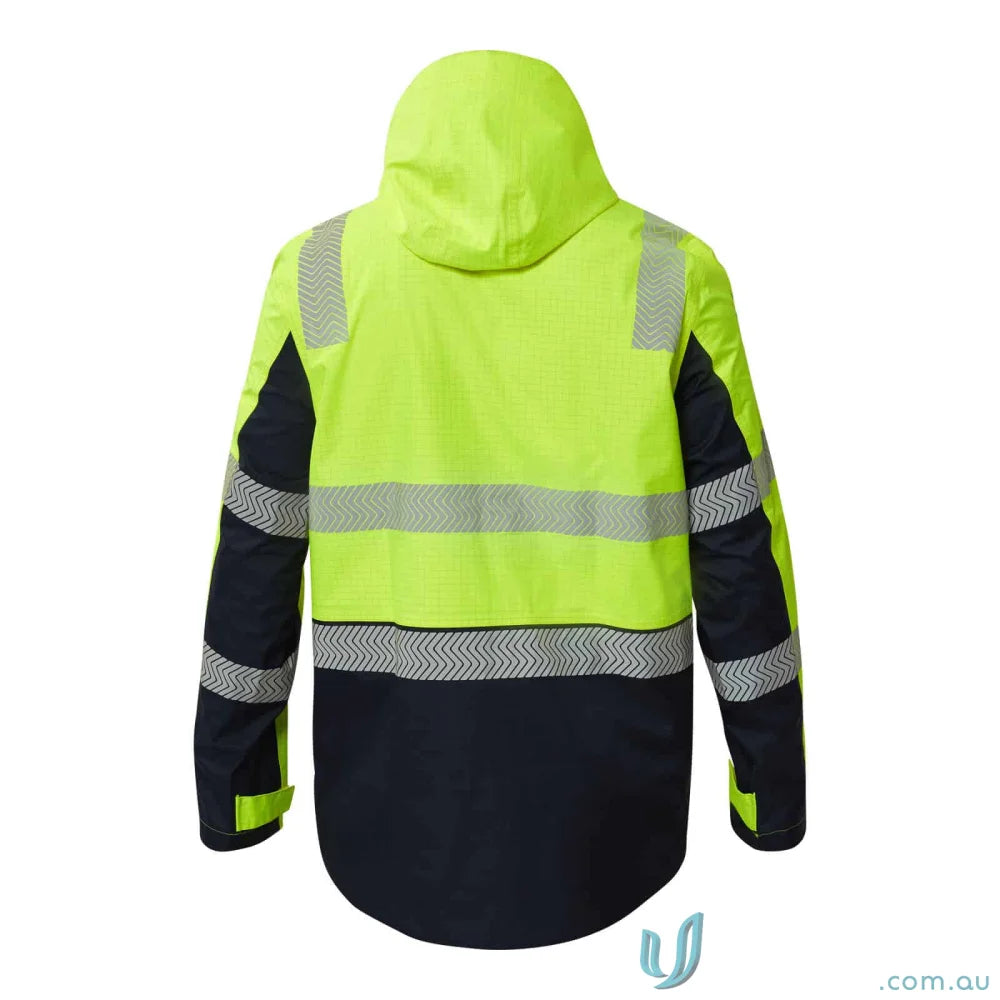 WorkCraft FJV033 FR HiVis Wet Weather Segmented Jacket