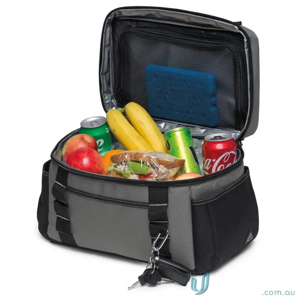 adjustable strap cooler IGHHC HardHat Insulated Cooler Bag with Adjustable Strap – Steel Grey