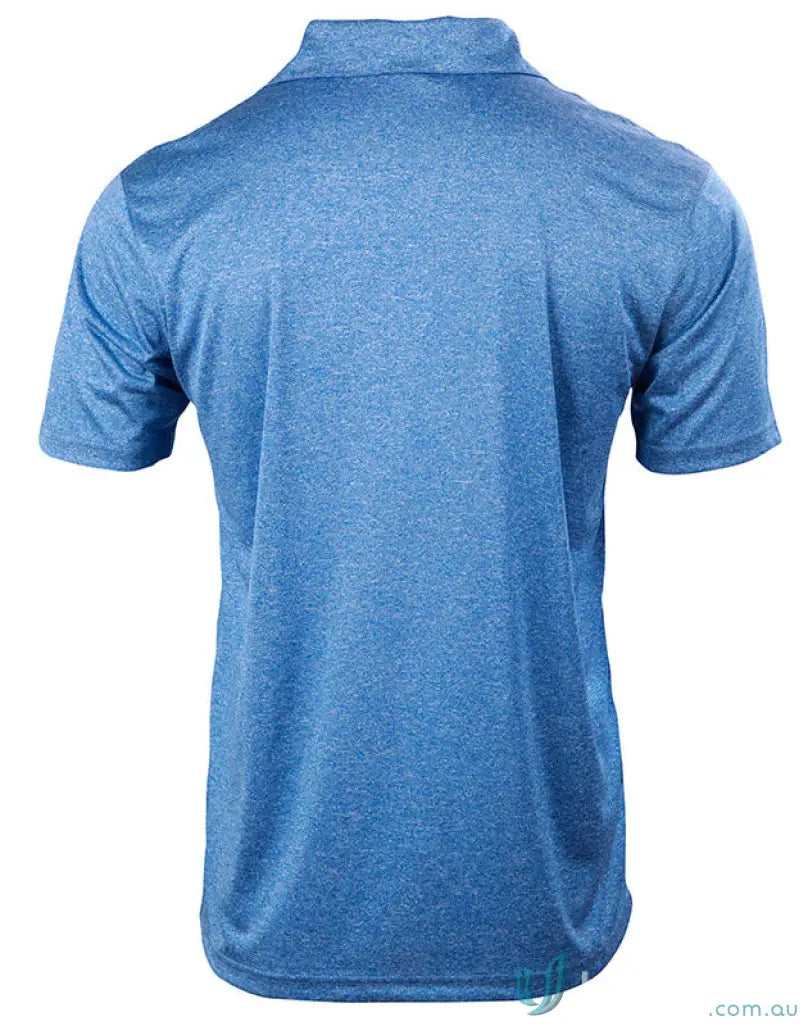 Blue rapid cool cationic short sleeve polo from Harland Polo for a chill vibe