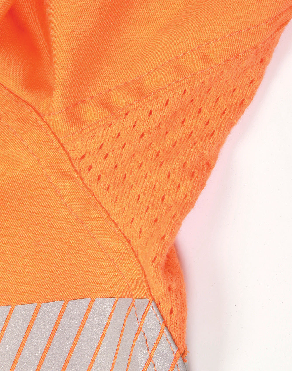 Sw83 hi-vis work Cool-Breeze safety shirt with segmented tape, orange vest