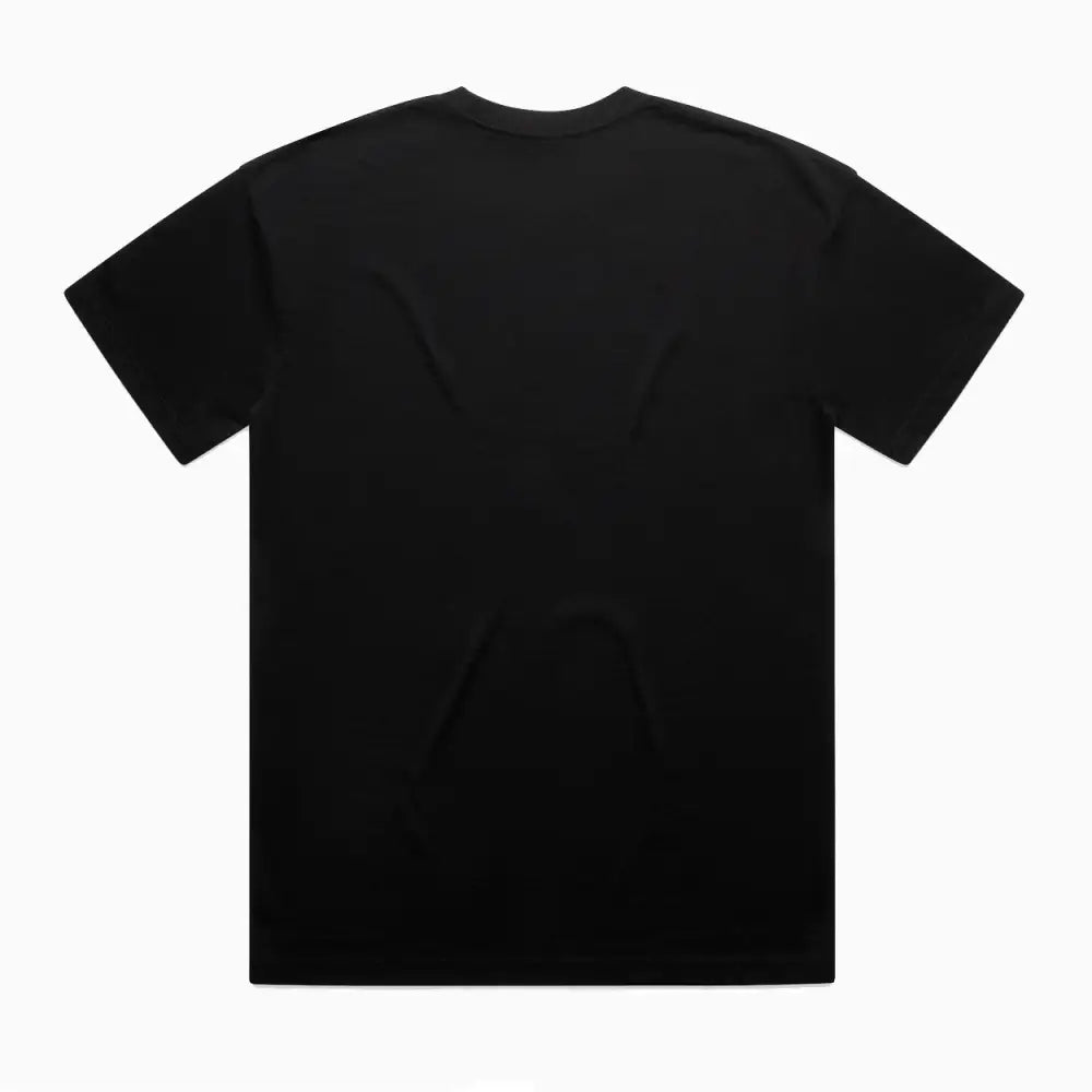 Black short-sleeved crew neck hike oversize tee perfect for casual workwear and comfortable work uniforms