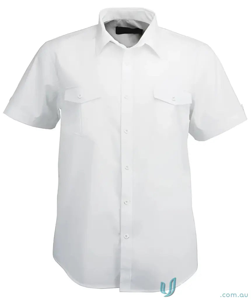 2034S-pt-1 2034S-pt Hospitality Nano SS Shirts in White