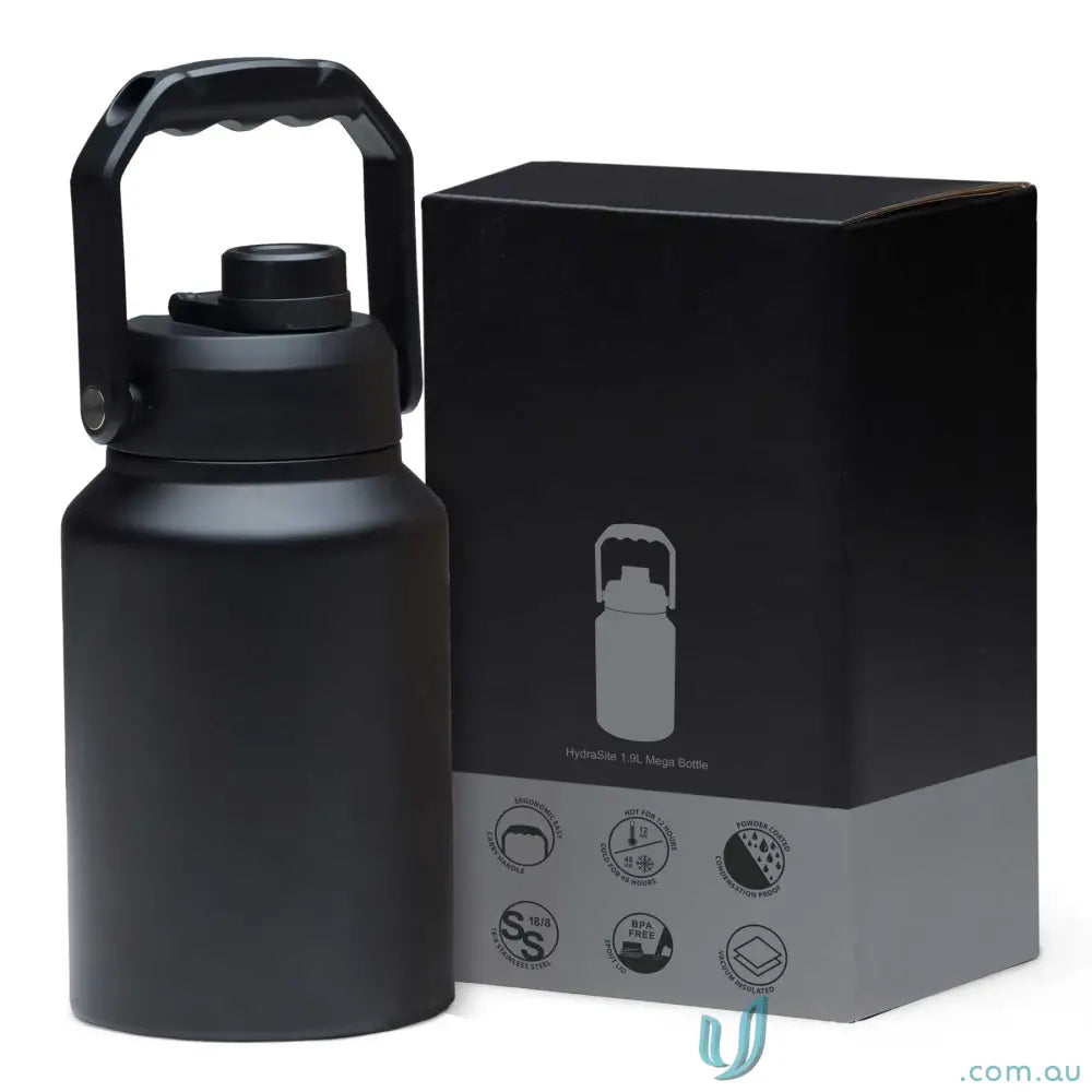 1.9L water bottle IGHSMB HydraSite 1.9L Mega Bottle – Durable Stainless Steel Water Container