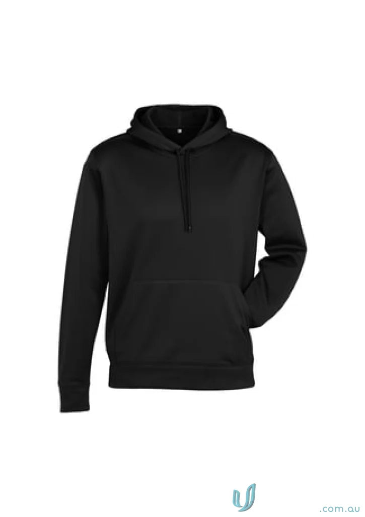 Hyper Hoodie SW239ML plain black polyester performance fleece pullover with drawstrings