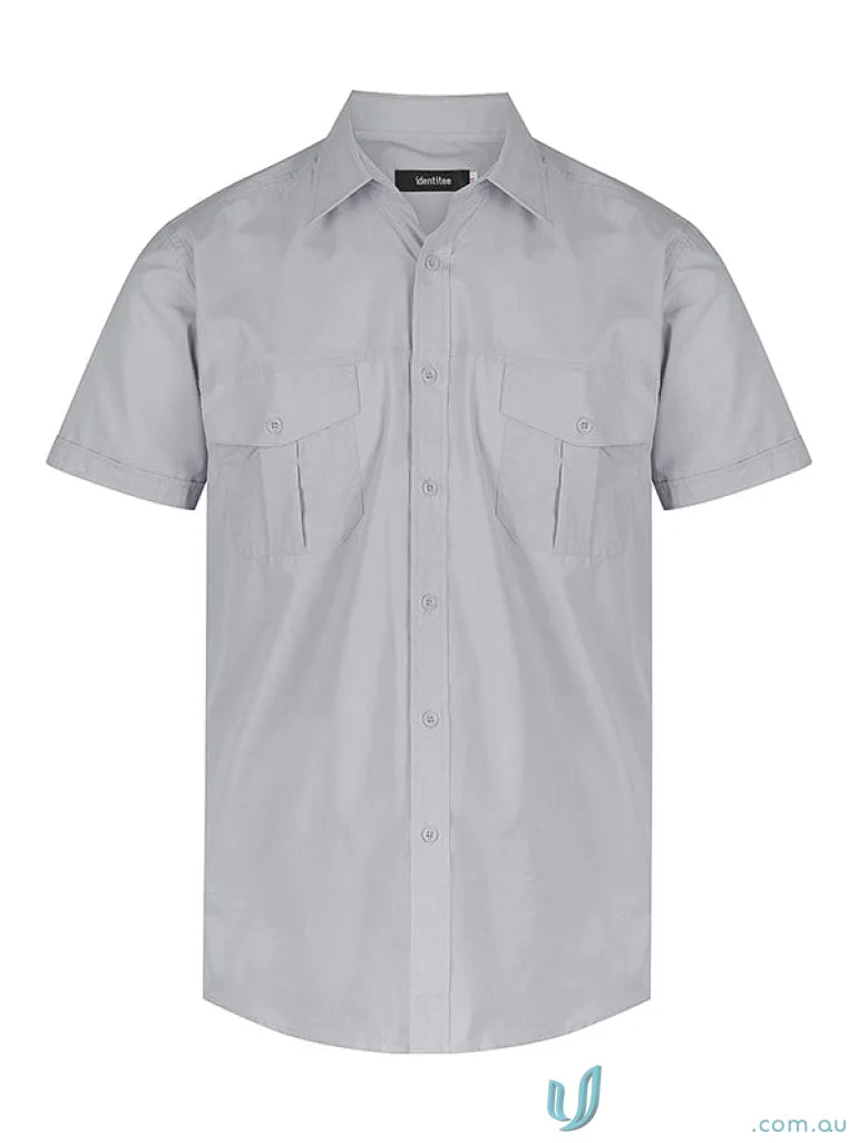 Gray Jasper Short Sleeve Shirt for men’s jasper in modern fit style
