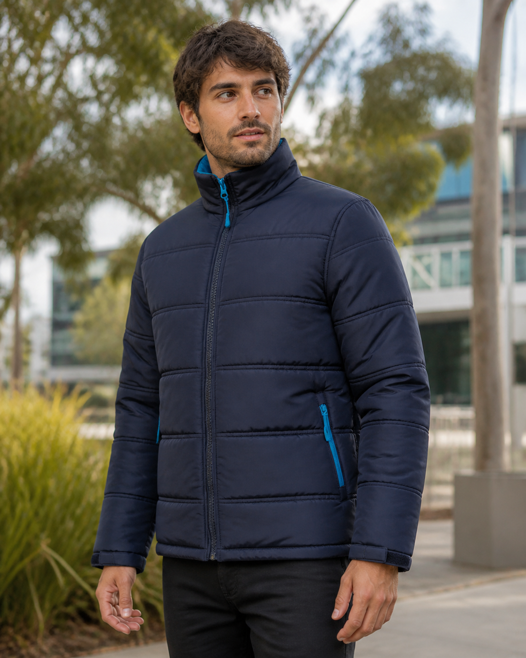 JB'S Adults Contrast Puffer Jacket