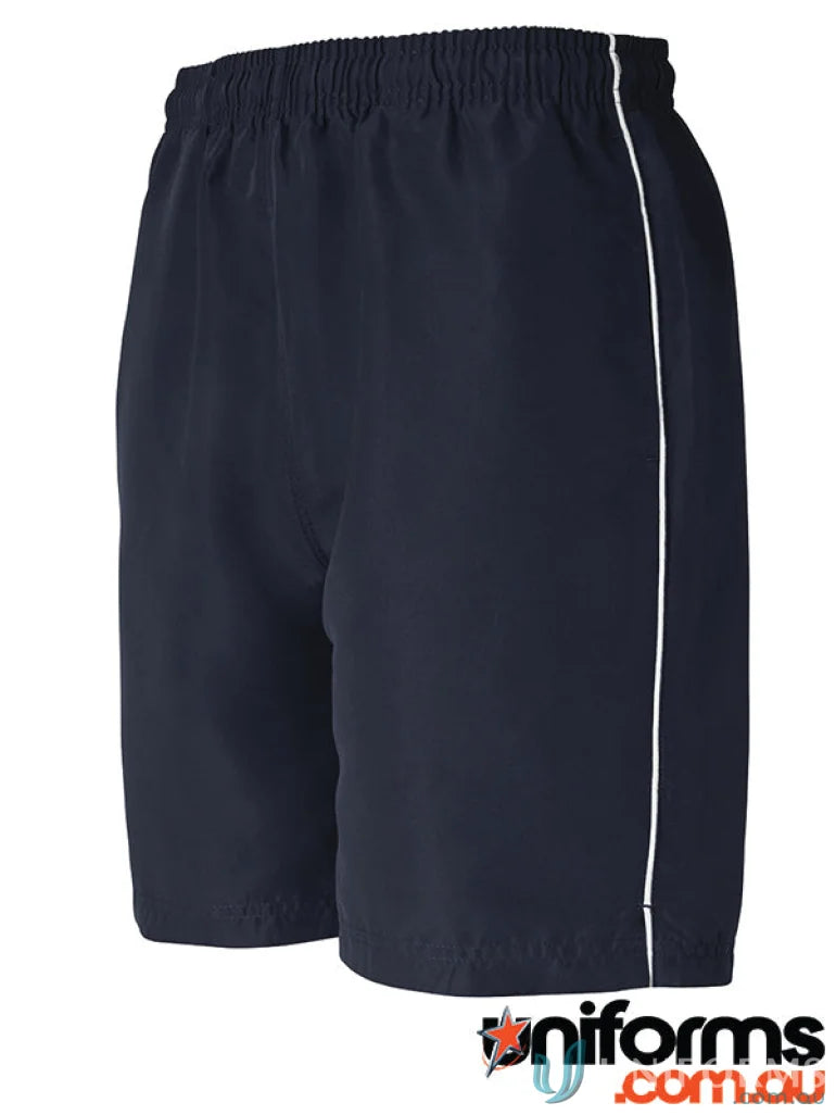 Navy JBS Adults Podium Shorts with white stripe for comfortable athletic wear
