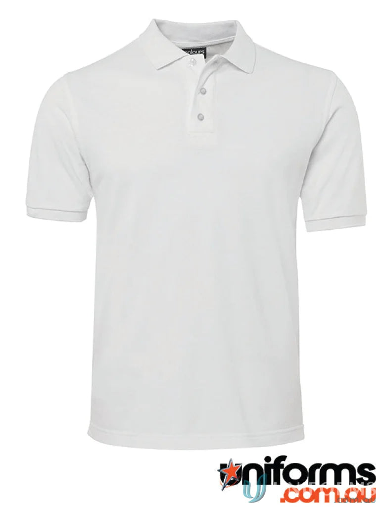 JBs S2MP Cotton Pique Polo in White front product image