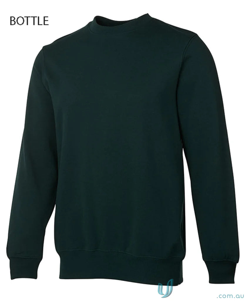 Dark green JBs Fleecy Sweater crewneck sweatshirt in classic fit, perfect for cozy style