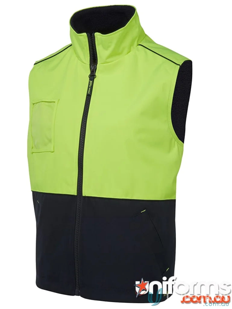 Two-tone high-visibility work vest for extra large sizes in JBs Hi Vis A.T. Vest collection