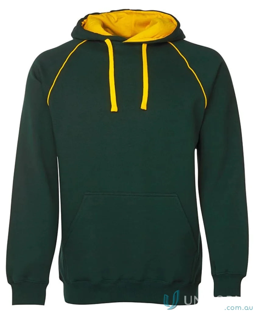 Green and yellow kids contrast fleecy hoodie from JBs Kids Contrast Fleecy Hoodie