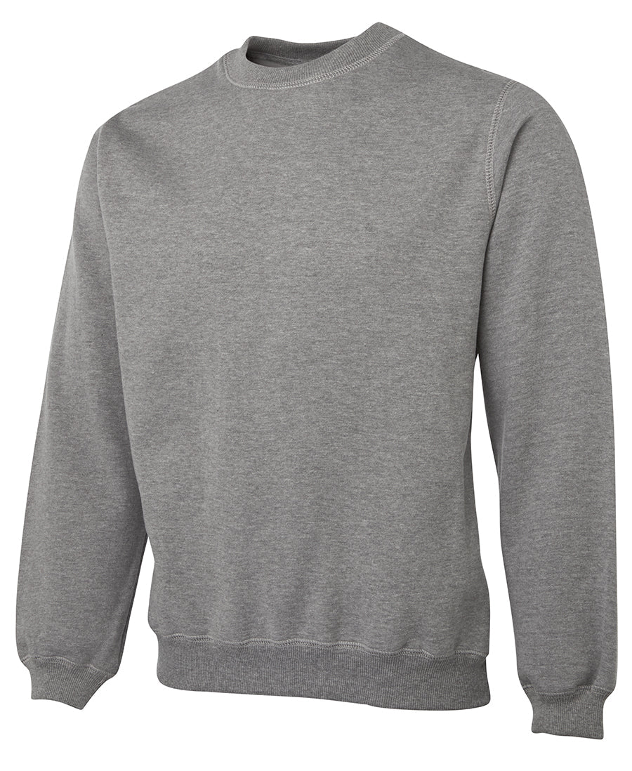 JBs Kids fleecy sweat urban fit gray heathered crewneck with ribbed cuffs
