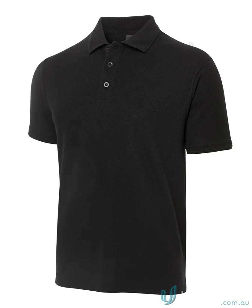 Black JBs Pique Polo with UPF protection and classic short-sleeve design