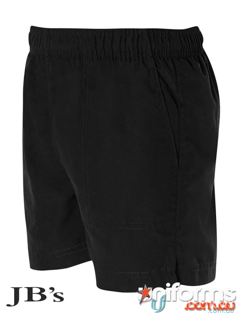 Black JBs Podium Adults sport short made of 140gsm mesh fabric for athletes