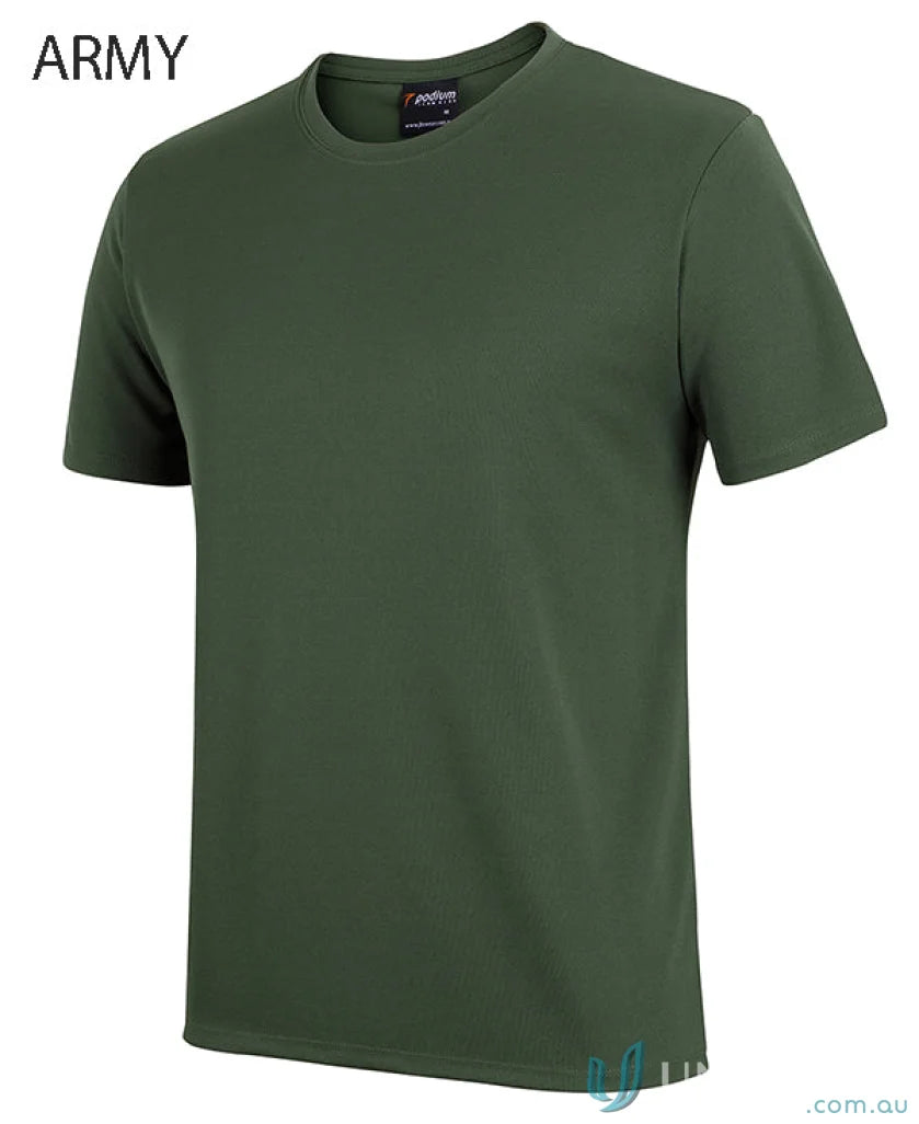 Army green JBS Wear Podium Poly Tee with podium cool sun protection tech