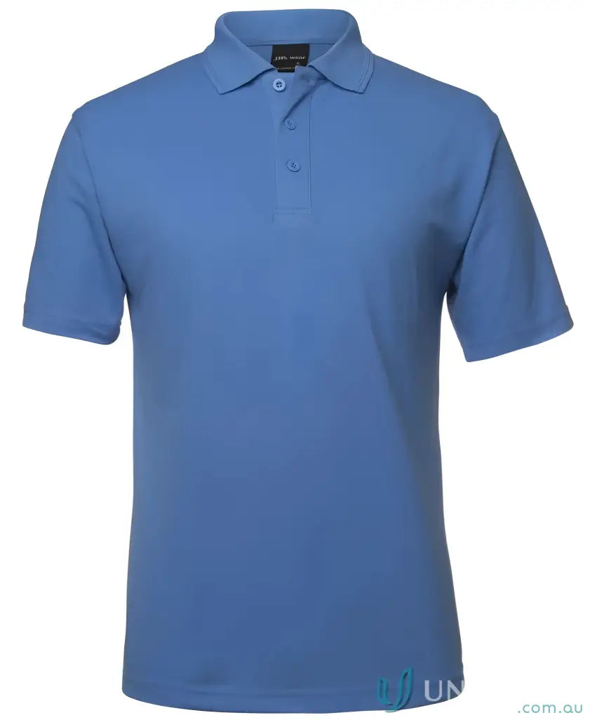 Blue short-sleeved polo shirt from Men in Classic Fit Polo Code 2KP by JBs Kids