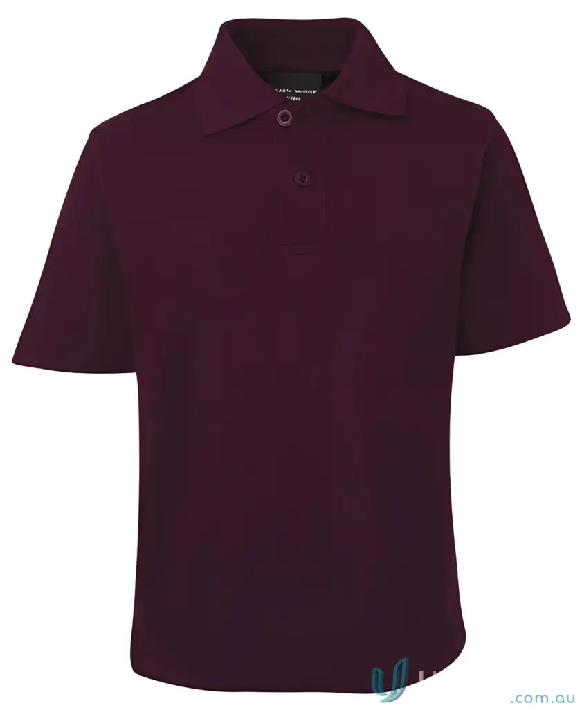 Maroon short-sleeved polo shirt from Men in Classic Fit Polo Code 2KP by JBs Kids
