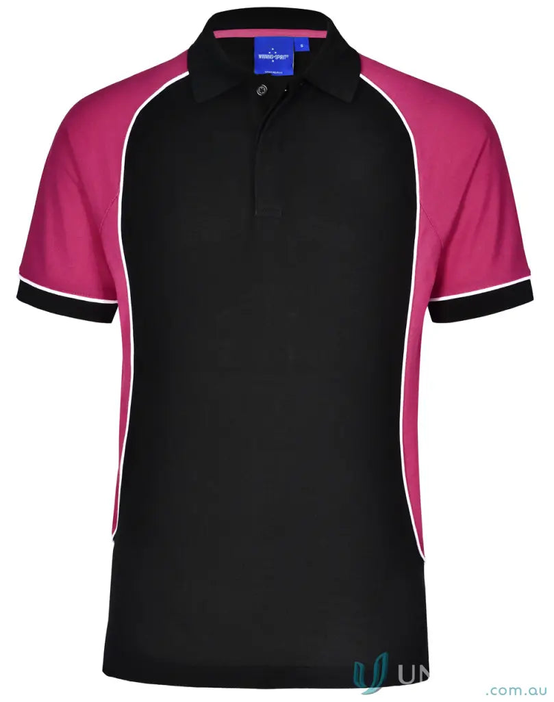 Kids Arena Polo Black and Pink Polo Shirt for Kids Group Events PS77K Arena