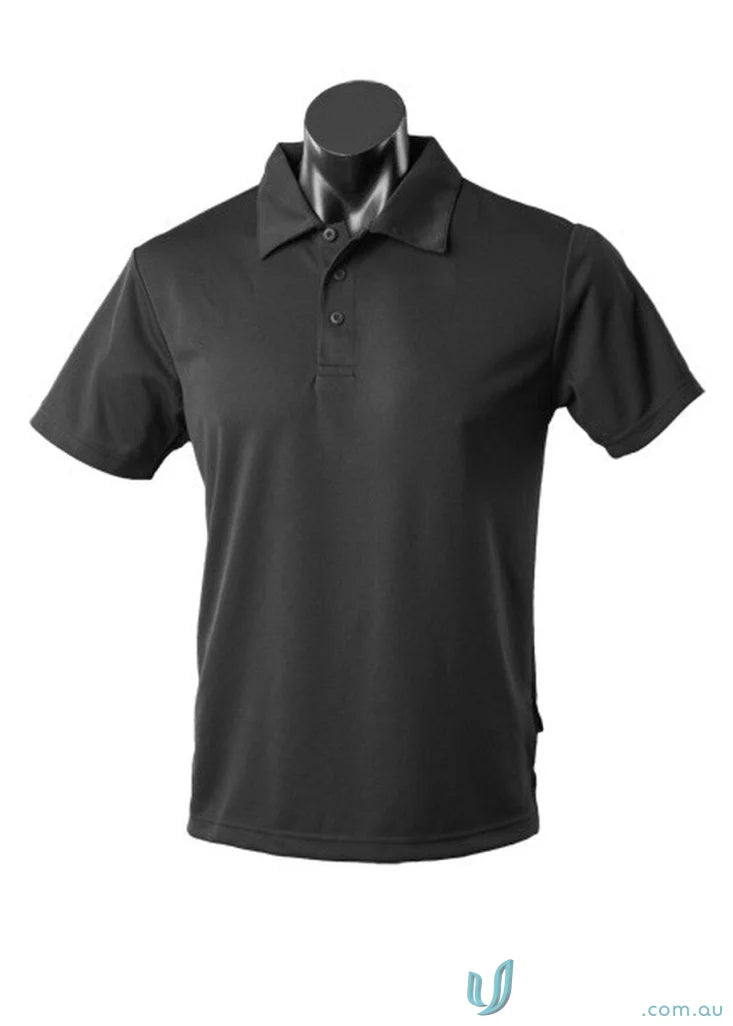 Aussie Pacific 3307 Kids Botany Polo in Black