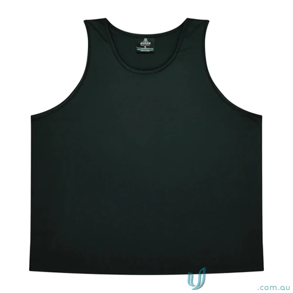 Aussie Pacific 3107 Kids Botany Singlet in Black