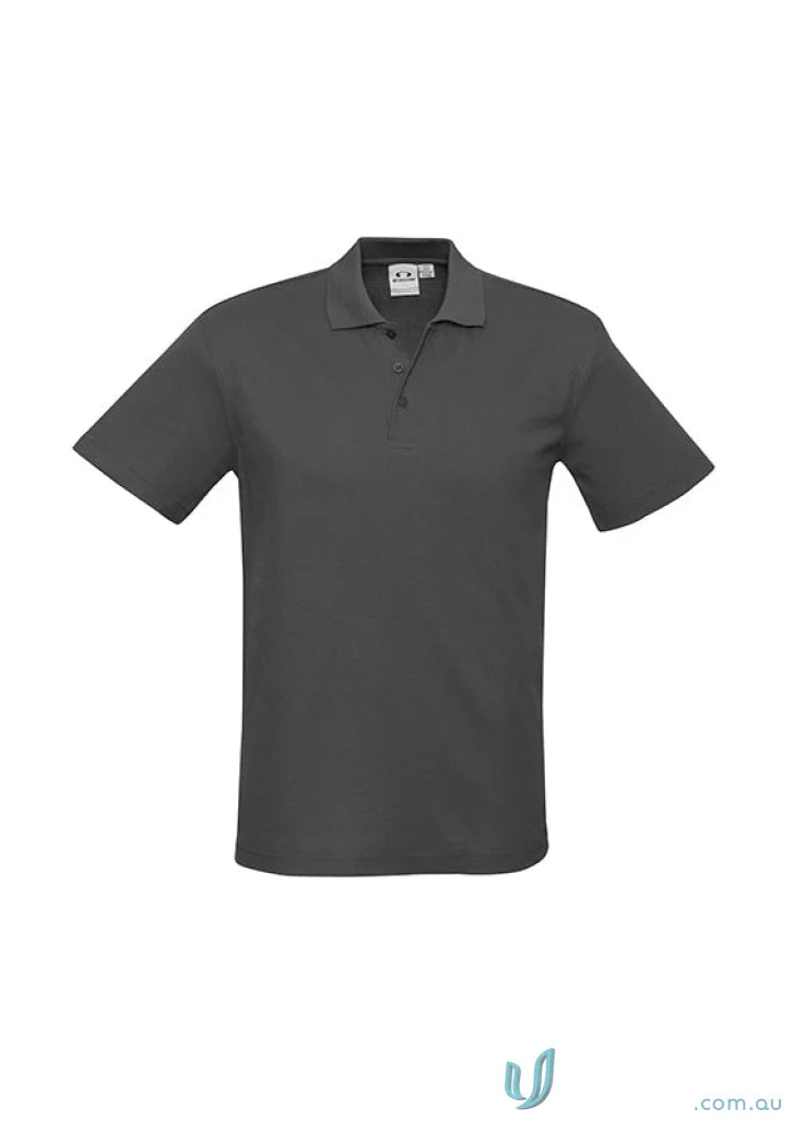 Kids Crew Polo gray short-sleeved shirt for school uniform game from Biz Collection Kids