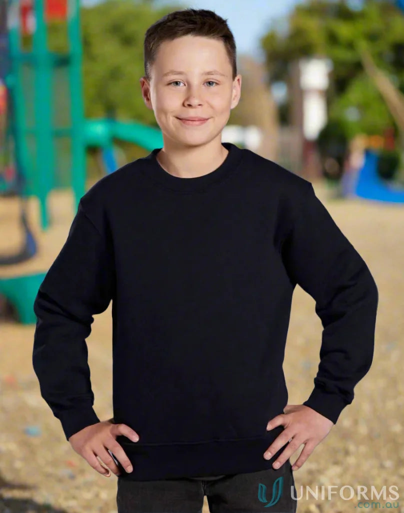 Winning Spirit FL01K American Style Fleece Sweater in Black