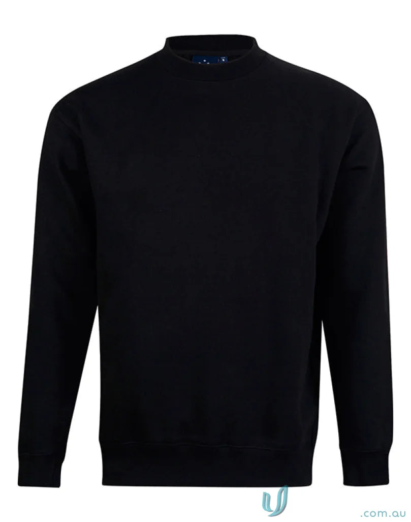Winning Spirit FL01K American Style Fleece Sweater in Black