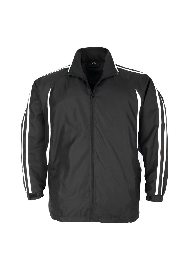 Kids Flash Track Top black jacket with white sleeve stripes J3150B