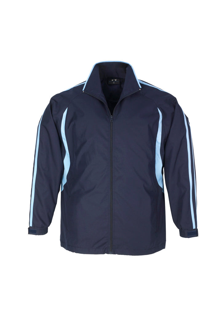 Kids Flash Track Top navy jacket with light blue stripes J3150B