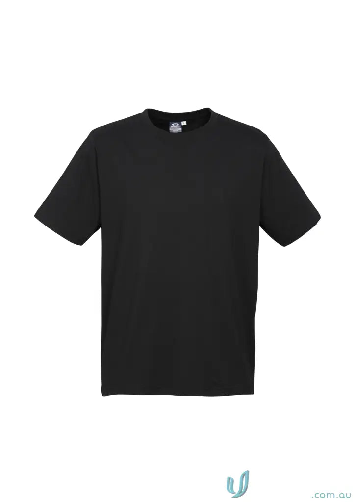 Kids Newport Tee in black, comfy combed cotton crew-neck short-sleeve t-shirt