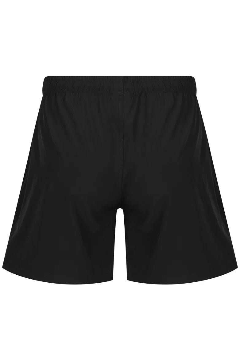 Black kids school shorts uniforms with elastic waistband