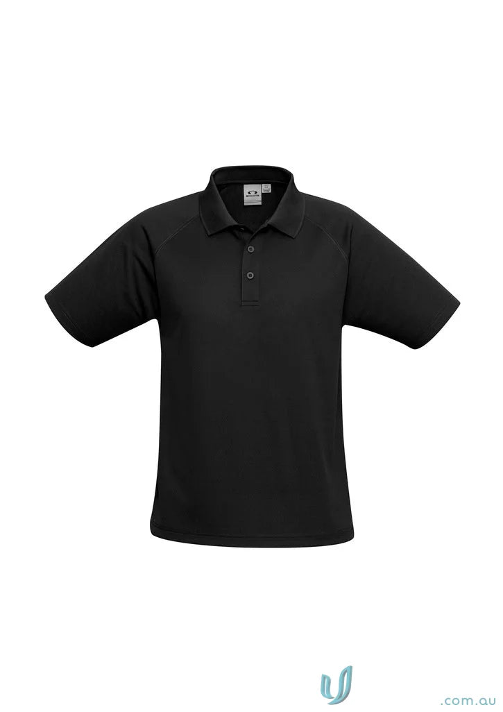Kids Sprint Polo black short-sleeved shirt from Biz Collection Kids Sprint Kids Bizcool line