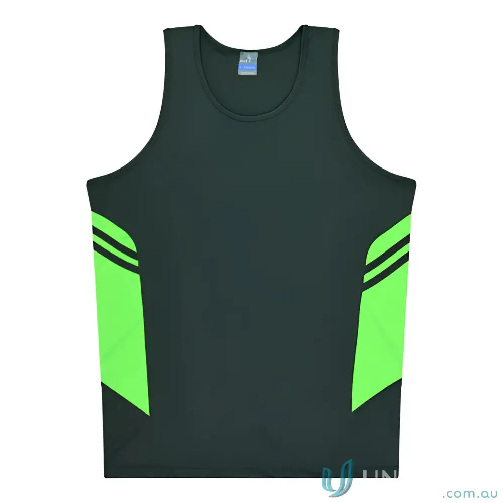 Aussie Pacific 3111 Kids Thames Dark Singlet in Black