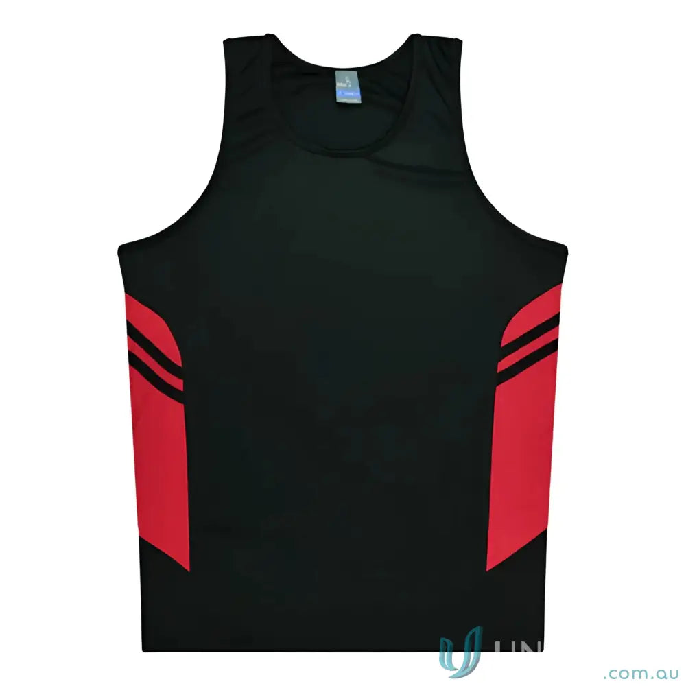Aussie Pacific 3111 Kids Thames Dark Singlet in Black