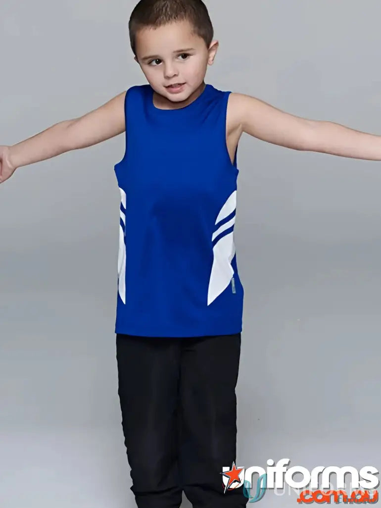 Aussie Pacific 3111 Kids Thames Dark Singlet